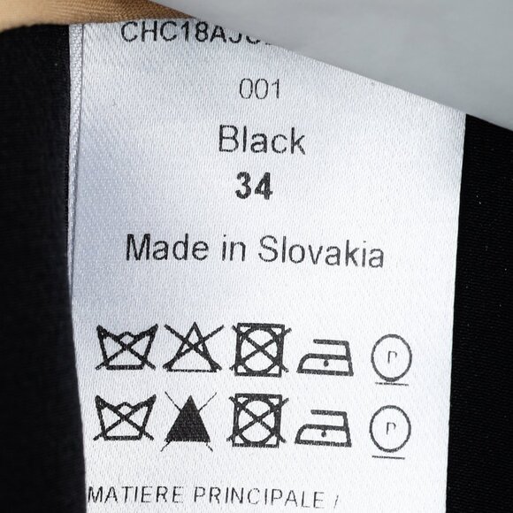 Chloe 2018 Wool Pleated Back Yoke Black Skirt - Picture 9 of 10